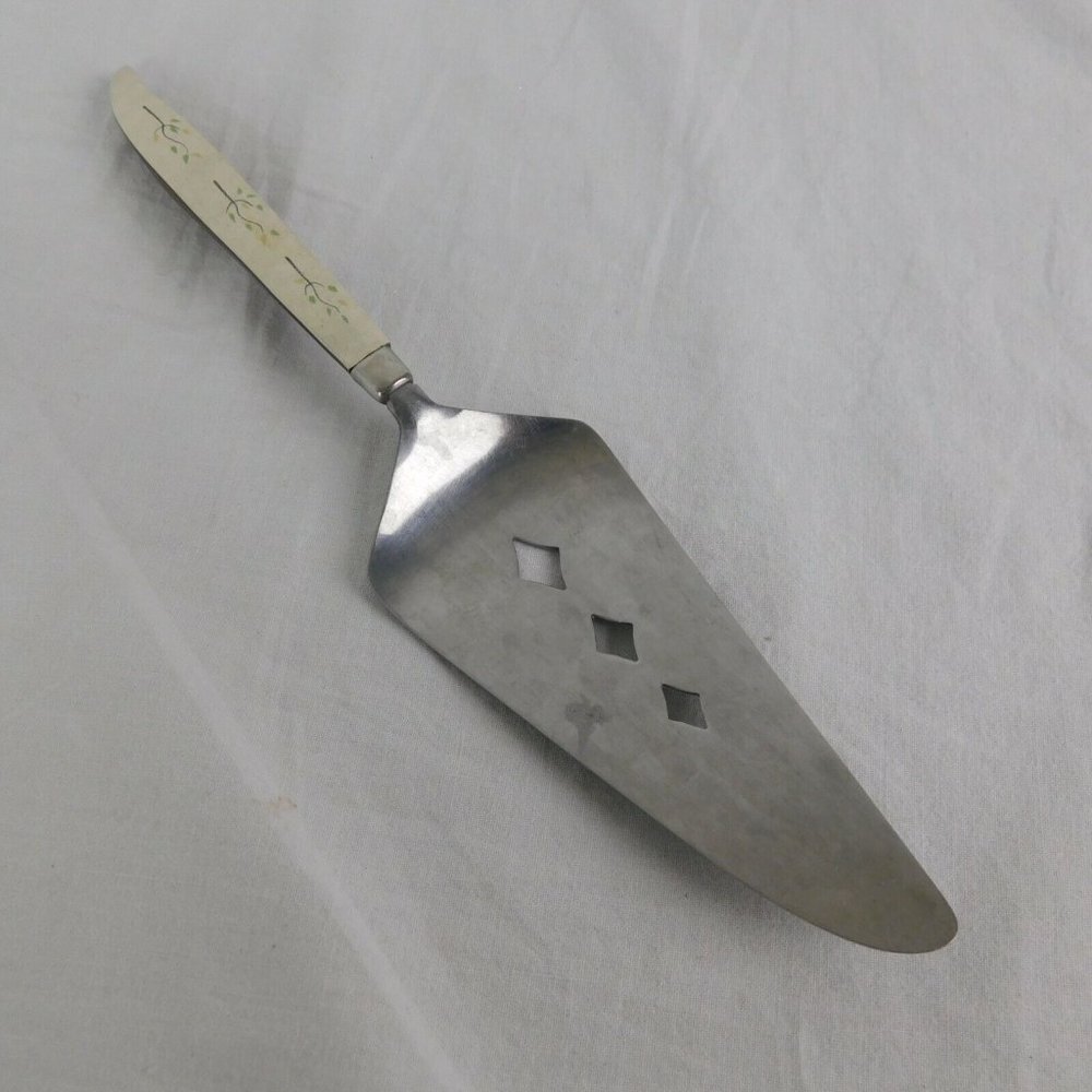 Ekco Epic 1940s Stainless/Plastic Two Tone Tree Whimsical Pie Cake Server